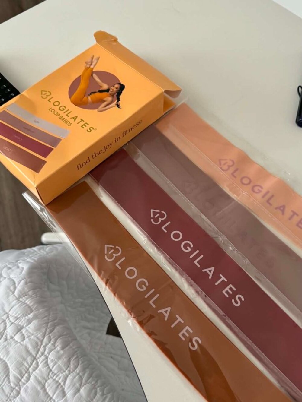 BLOGILATES FITNESS STRETCH LOOP BANDS (4 PACK)